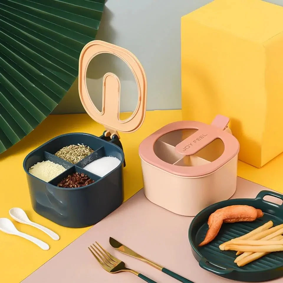 4 Compartment Spice Box  Kitchen Accessories | Gobazar